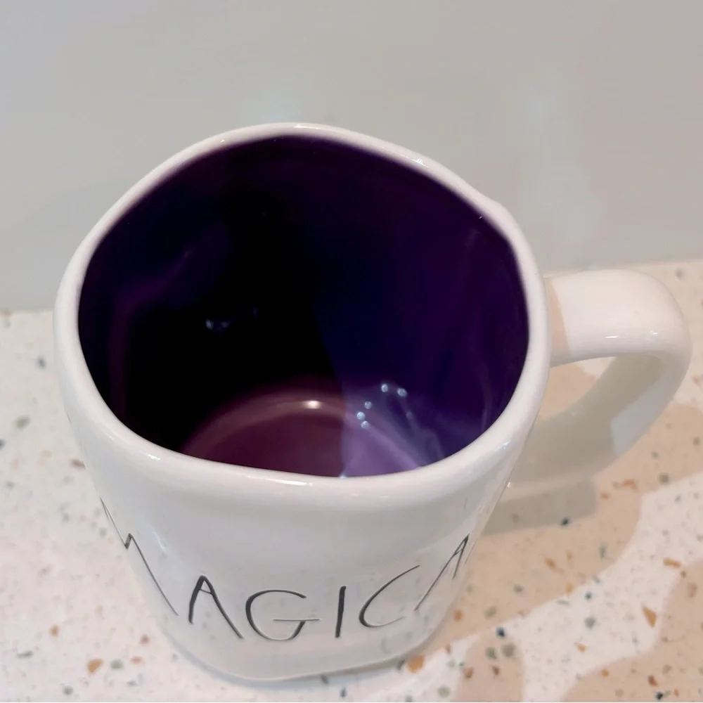 Rae Dunn Halloween‎ MAGICAL Mug White & Purple